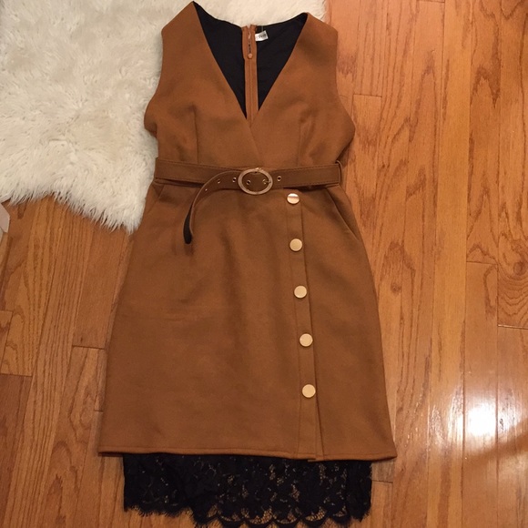 Dress with belt. S - Picture 2 of 8